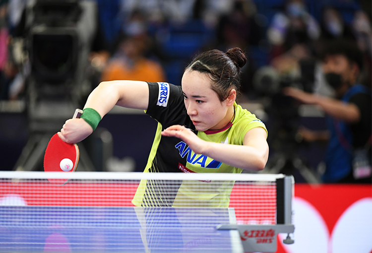 世界卓球2021個人戦の伊藤選手