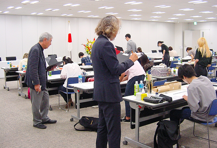 二次選考の実技審査