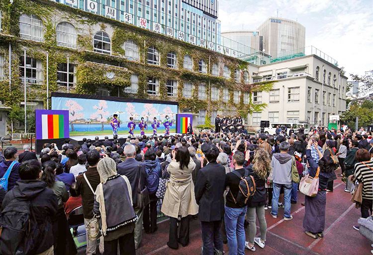 「新富座こども歌舞伎」泰明小学校公演
