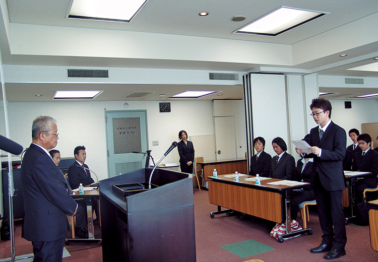 第5回（2007年度）認定式 誓いの言葉